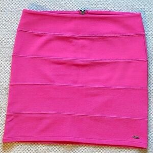 PINK Victoria's Secret Hot Pink Mini Pencil Skirt